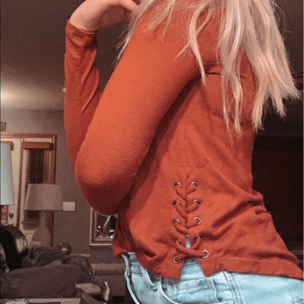 Burnt orange long sleeve